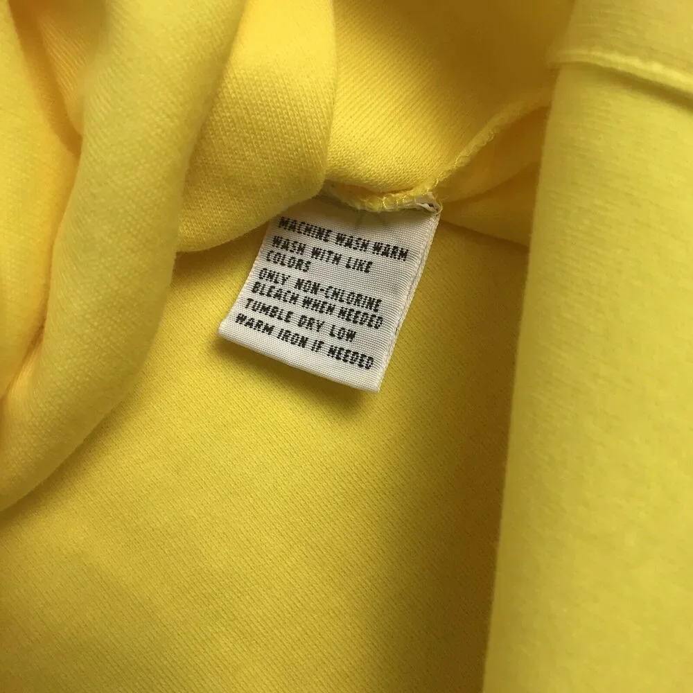 vintage 90s RALPH LAUREN MENS POLO‎ SHIRT SIZE L LARGE YELLOW SHORT SLEEVE